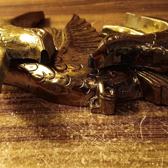 Vintage Home Interiors Homco gold wall deco Hummingbirds - Picture 5 of 5